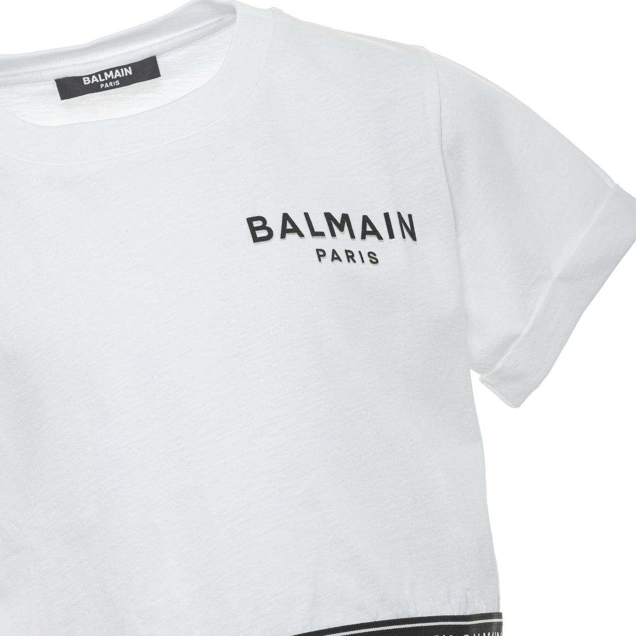 Top BALMAIN Kids blanco para niñas y adolescentes