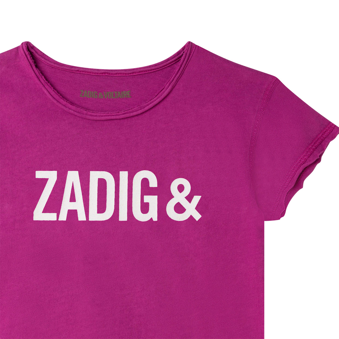 Playera ZADIG & VOLTAIRE fuxia para niñas y adolecentes