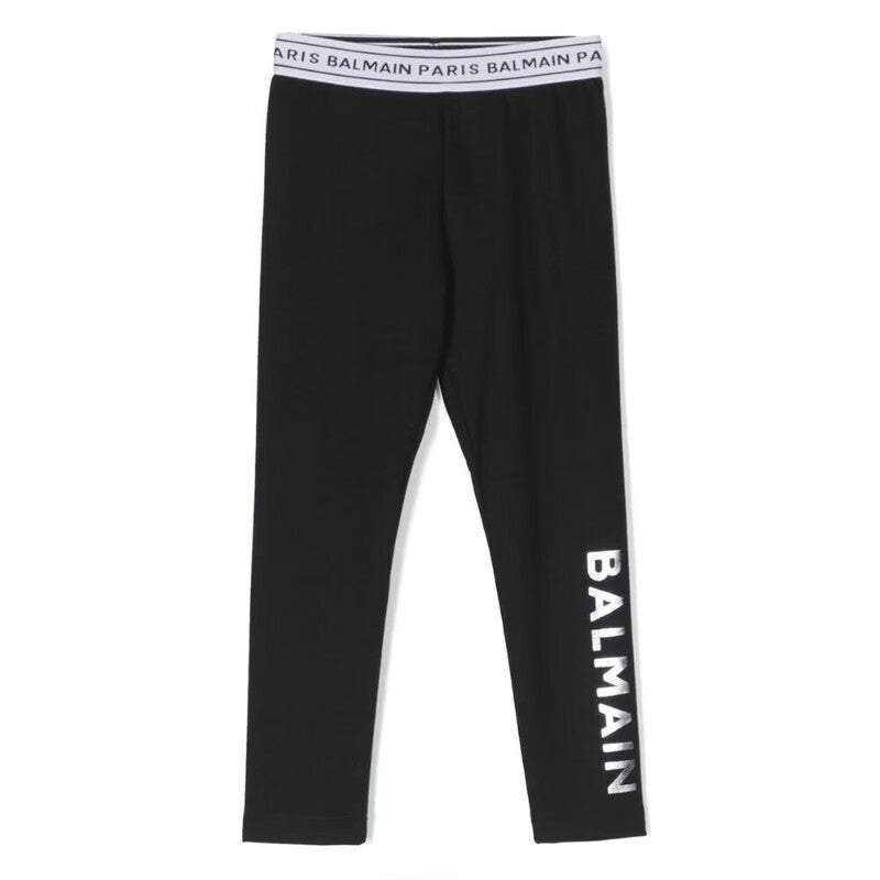 Legging BALMAIN negro para niñas y adolescentes