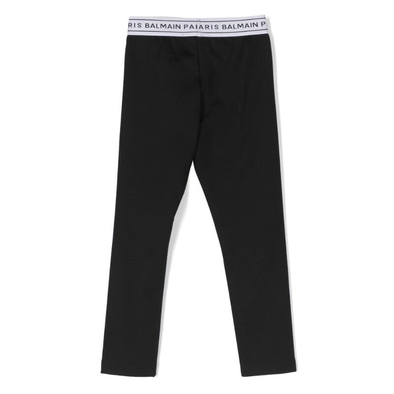 Legging BALMAIN negro para niñas y adolescentes