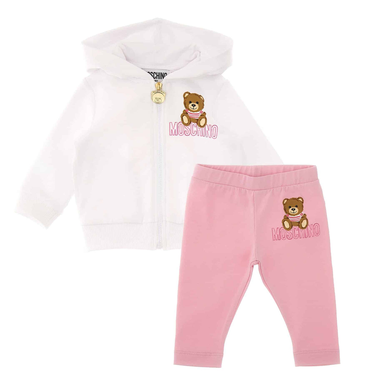 Set de pants MOSCHINO rosa para bebés